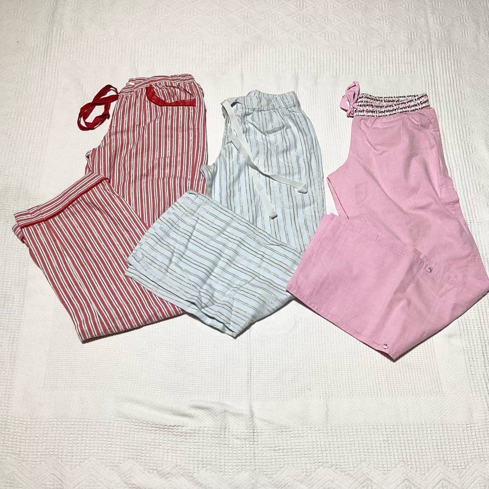 3 Pair Victoria's Secret Size XS Pajama Lounge Pants